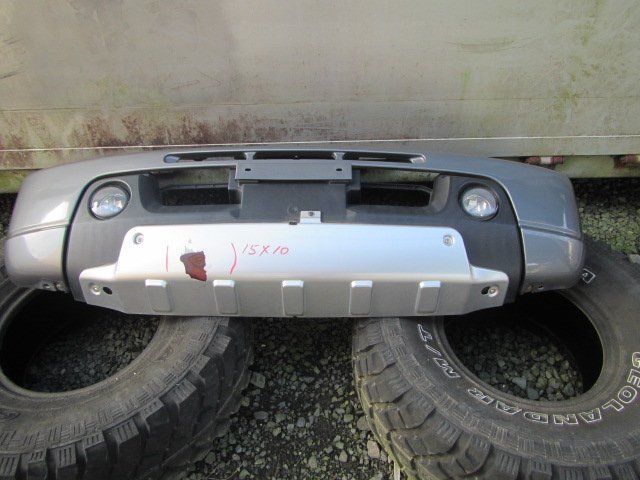 【個人宅配送不可】スズキ ジムニー JB23W H20年式 ■フロントバンパー ■ジャンク品 ■ホワイト 中古 ★213574拍卖