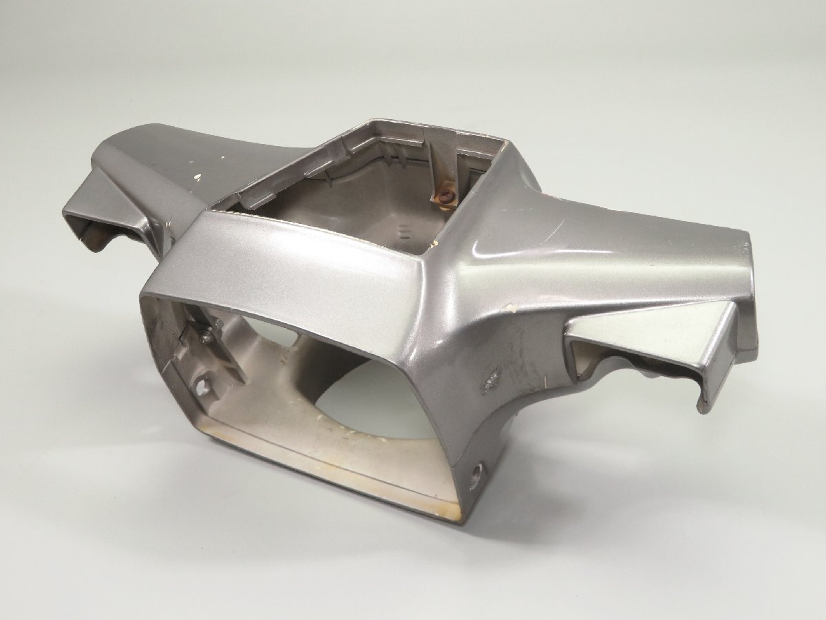 ③スーパーカブ50カスタム/AA01 セル付 純正 外装 ヘッドライトカバー/ハンドルカバー 銀/シルバー 検 ノーマル 4 C50 C70 C90 HA02 上下拍卖