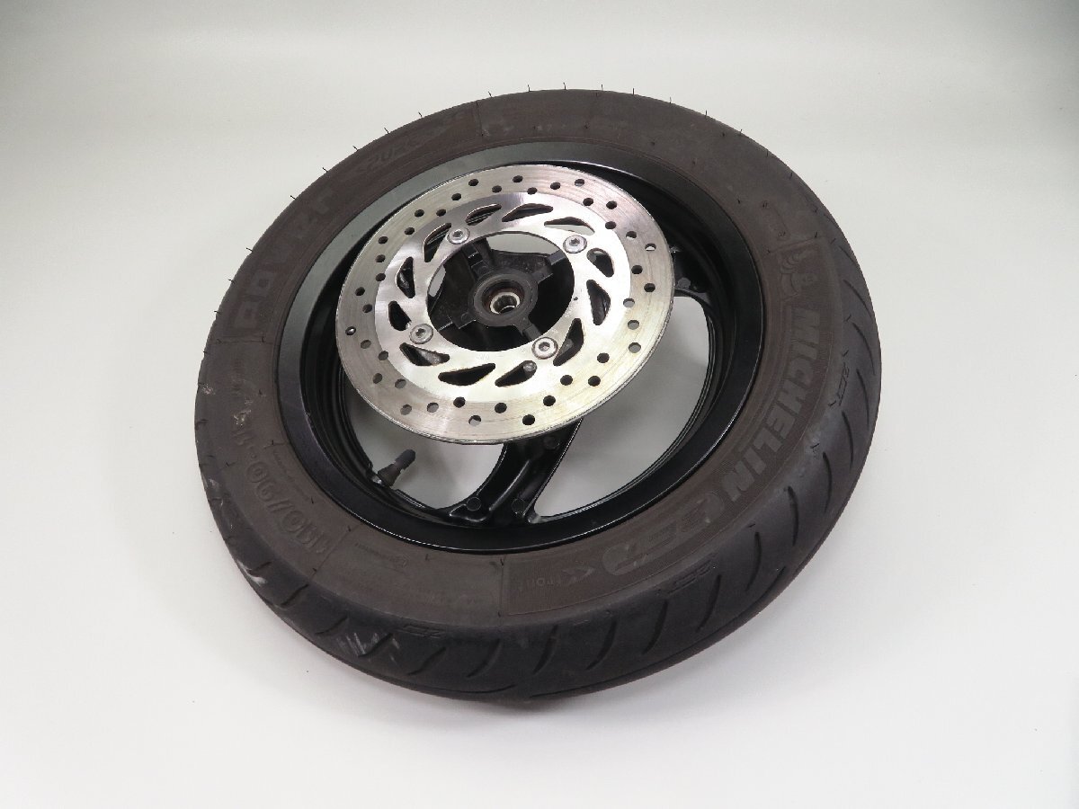 ②FORZA/フォルツァ MF08 純正 フロントホイール 13×2.75 おまけ ディスクローター 検 ノーマル 5 フォルツァZ フォルツァX拍卖