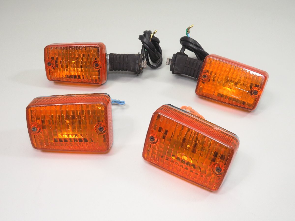 ④スーパーカブ50カスタム/AA01 セル付 純正 フロント&リア/前後 ウインカー 1台分 検 ノーマル カスタム 1 C50 C70 C90 HA02 レンズ拍卖