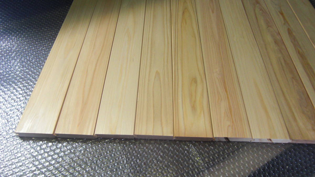 ★☆《在庫処分》 ヒノキの無節 超仕上げのフローリング材 10枚組 長さ450mm×全幅95mm(有効幅90mm)×厚15㎜ ☆★ 拍卖