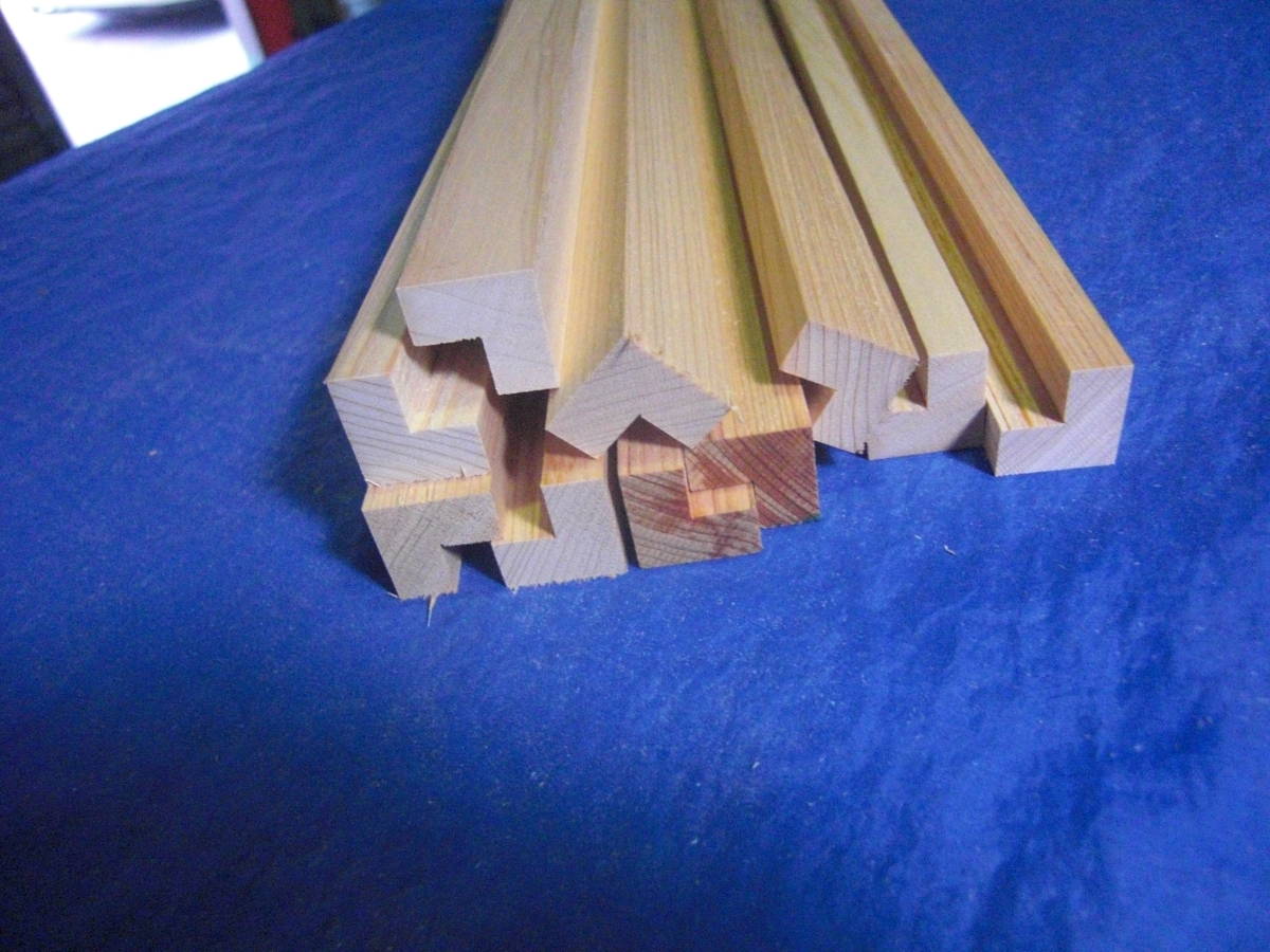 ★☆ ヒノキのL字型ジョイントウッド ウオールバーや額縁などに最適 《全国送料無料》☆★拍卖