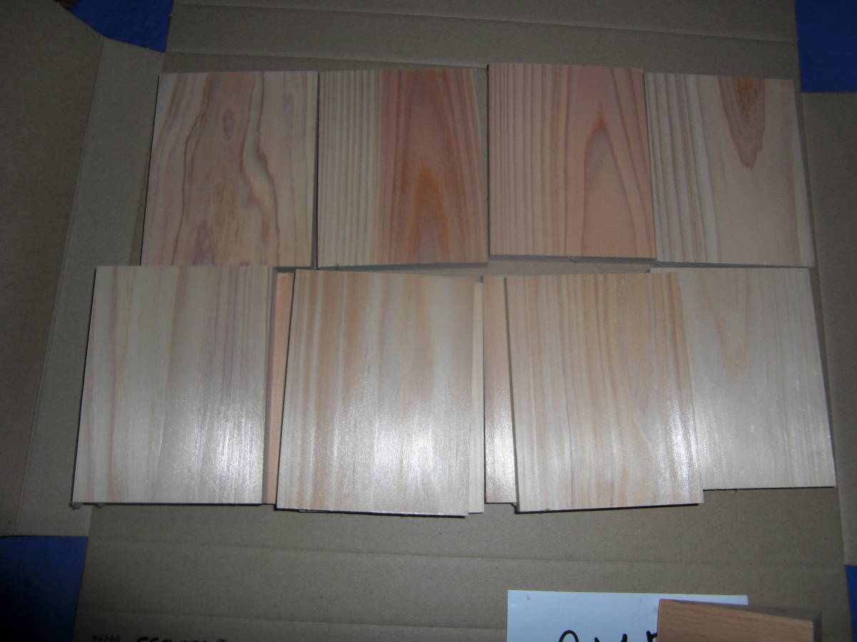 ★☆ 『 ヒノキ 』 無節の桧 端材の板 (長)95mm×(巾)75mm×(厚)9mm 16枚入り ☆★ 送料無料拍卖