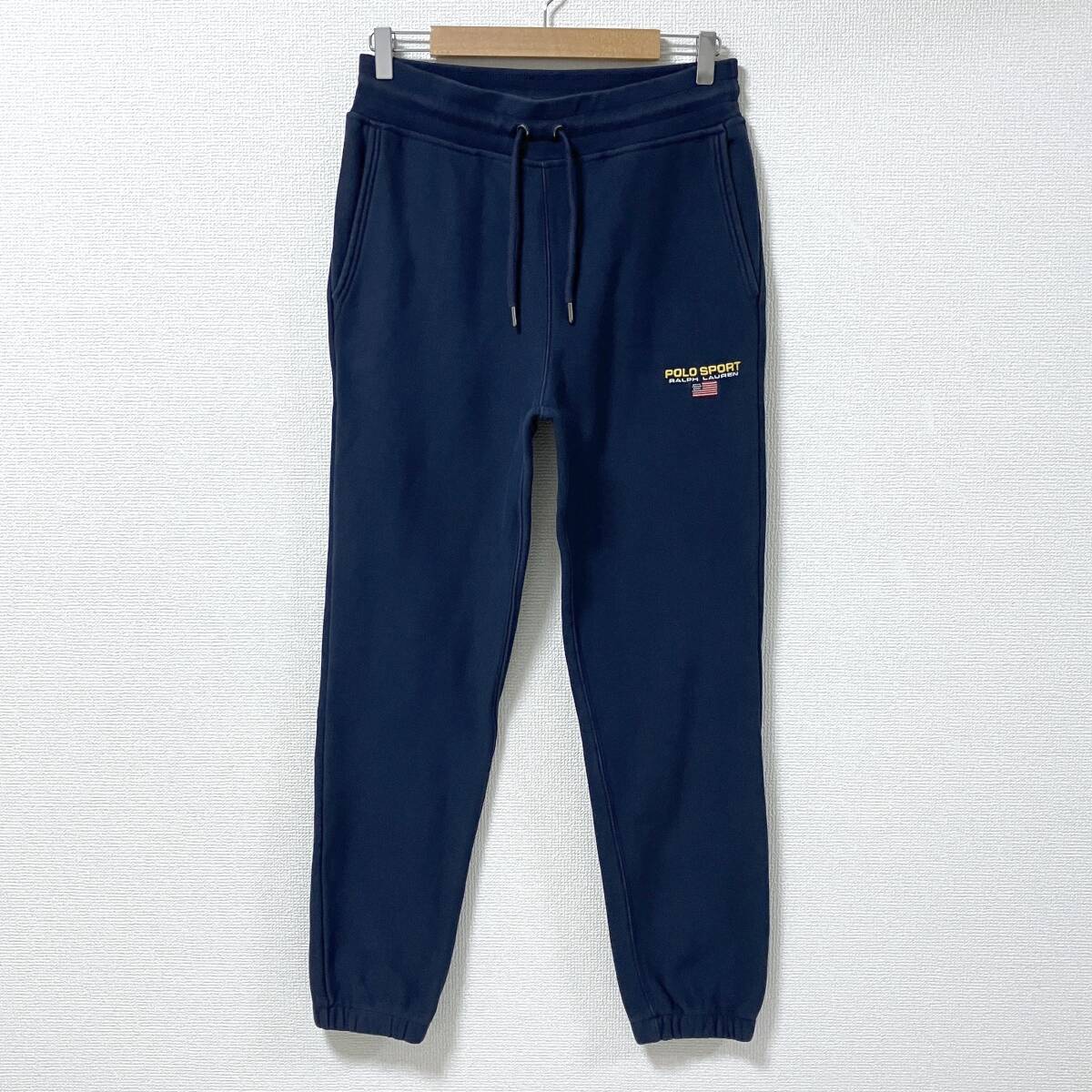 POLO SPORT ロゴ刺繍 スウェットパンツ ネイビー 無地 紺 Sサイズ ポロスポーツ RALPH LAUREN イージー 5080388拍卖