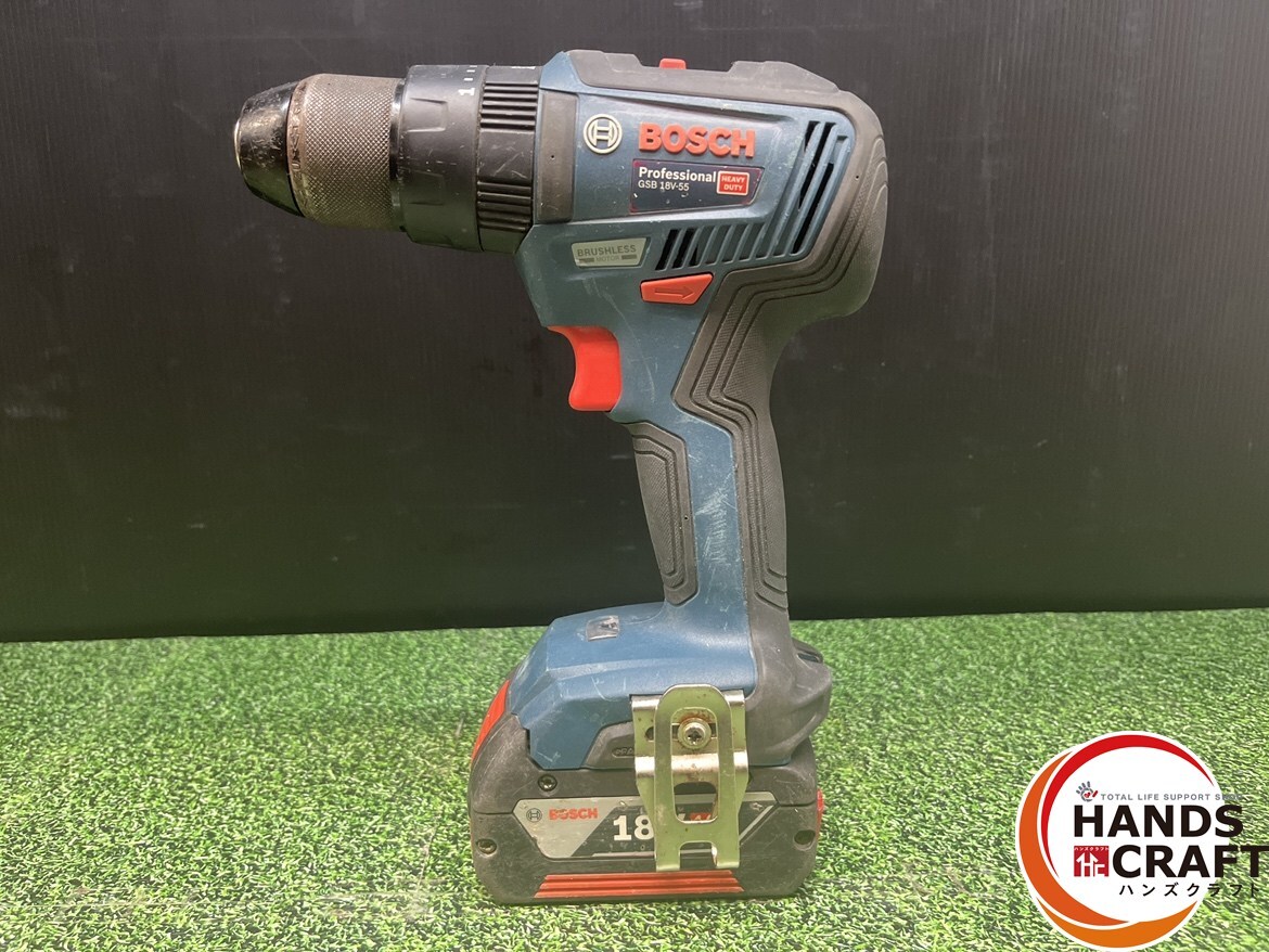 【中古】BOSCH GSB18V-55 振動ドリル【ハンズクラフト沖縄豊見城店】拍卖
