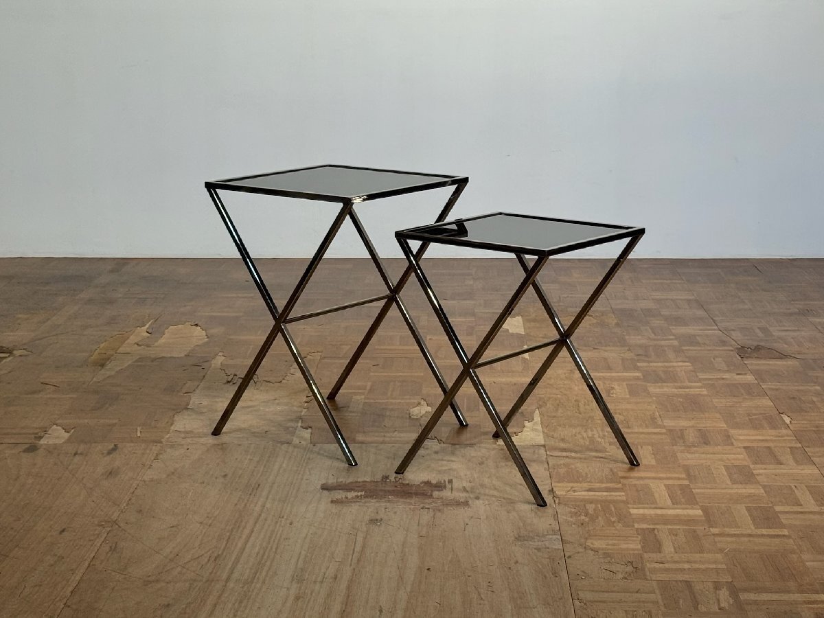 os4340|porada 名作 Tarcisio Colzani LESCANO/レスカノ ガラスネストマルチセンターテーブル|ポラダ 大塚家具 アクタス カッシーナ拍卖