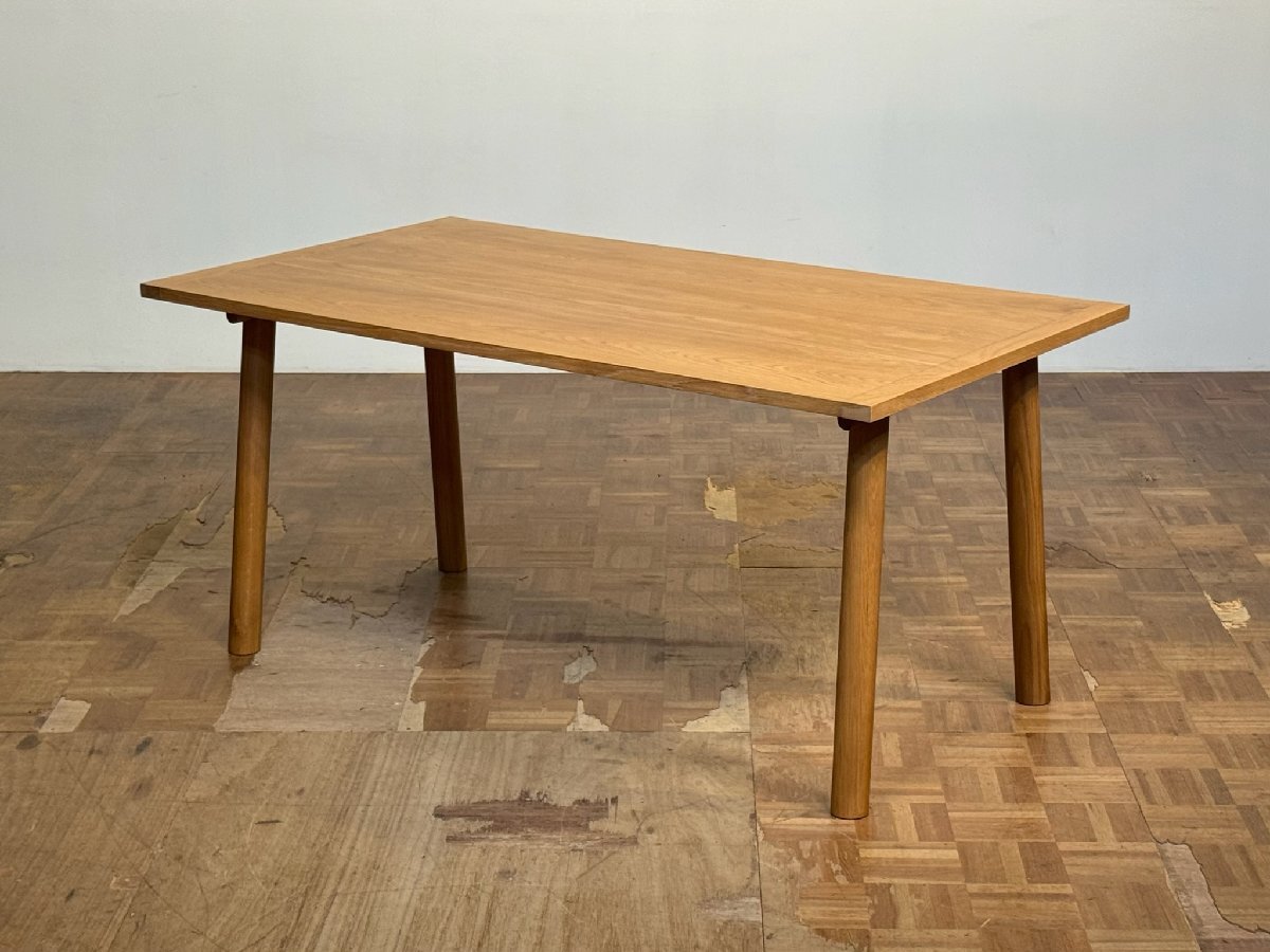 -os4147|CIBONE 小林幹也 オーク材 nyubel/ニューベル ミニマムモダンダイニングテーブル|シボネ カリモク アクタス 北欧モダン 大塚家具拍卖