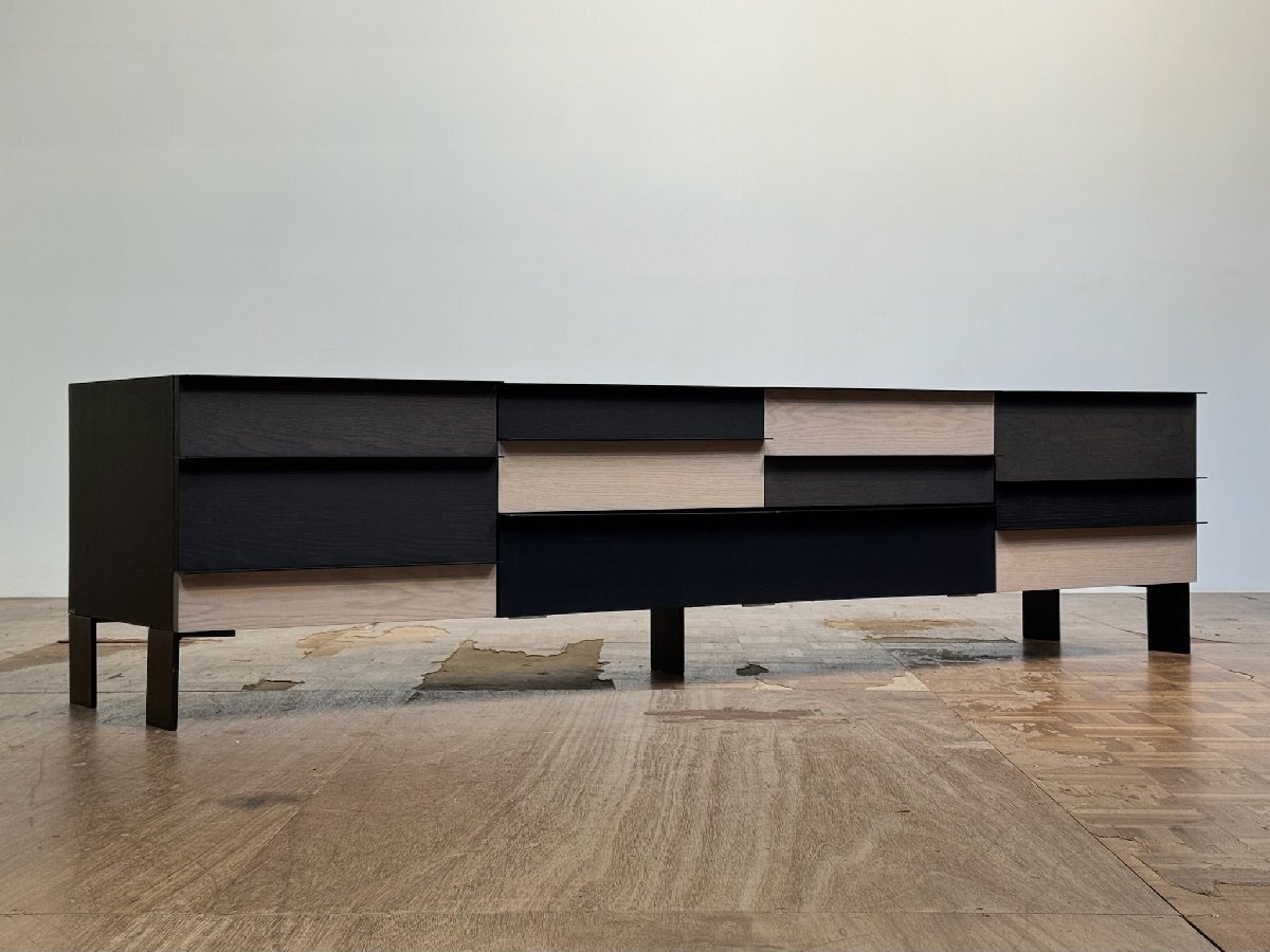 -ps01107|Roche Bobois 名作 オーク無垢 COLORS/カラーズ マッシブテンポディスプレイローボード|ロッシュボボア カッシーナ リーンロゼ拍卖