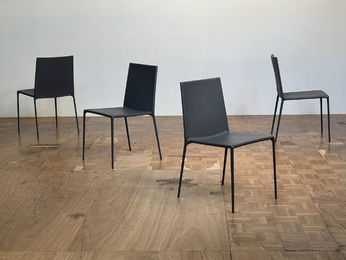 -os5222/|B&B Italia 名作 Roberto Barbieri ALMA/アルマ アルミニウムスリッドダイニングチェア|B&Bイタリア カッシーナ MAXALTO 什器拍卖