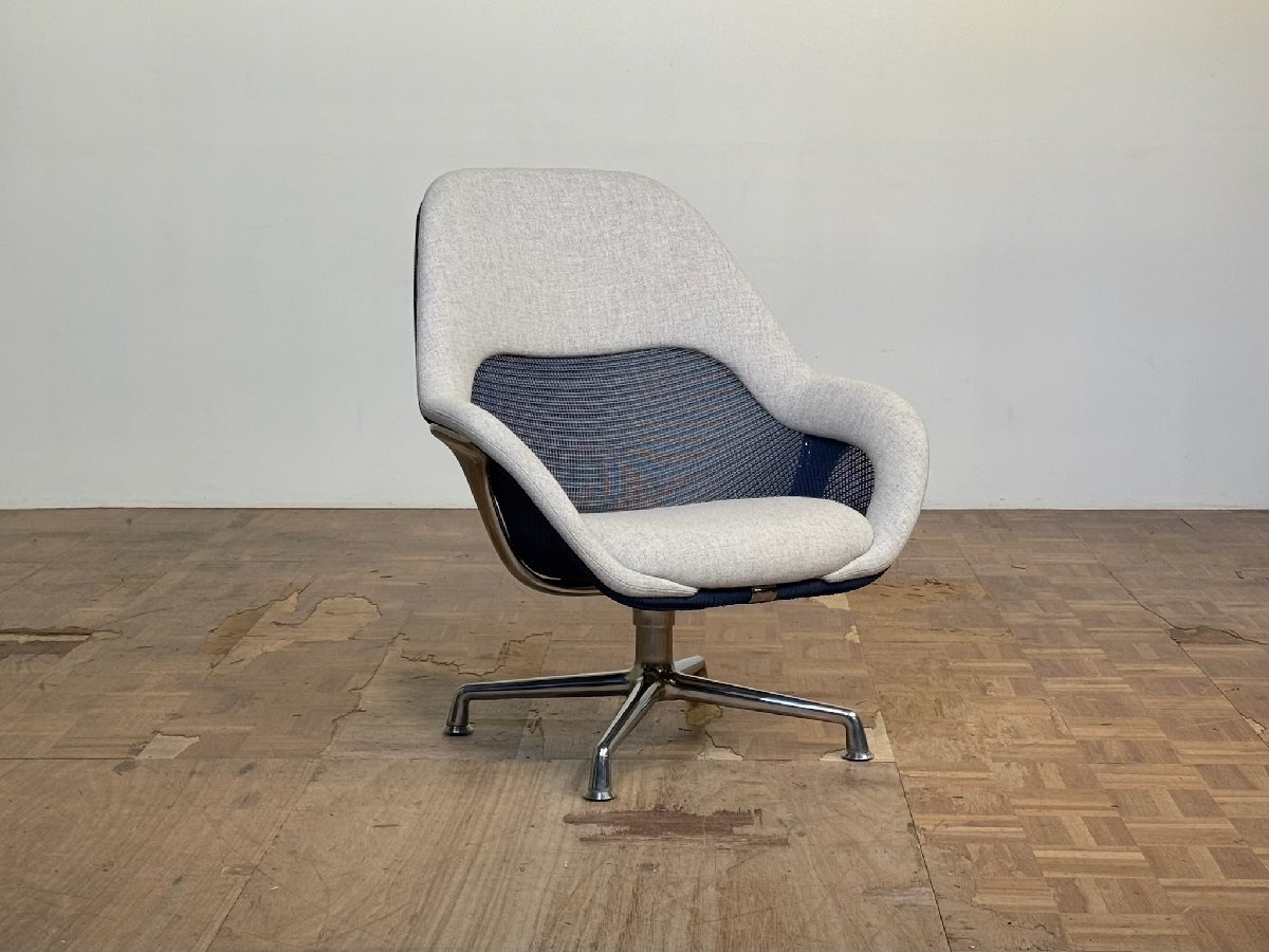 -os145|Cassina ixc. Steelcase 名作 CORELESS/コアレス SW1 スウィベルラウンジチェア|カッシーナ ハーマンミラー フリッツハンセン拍卖