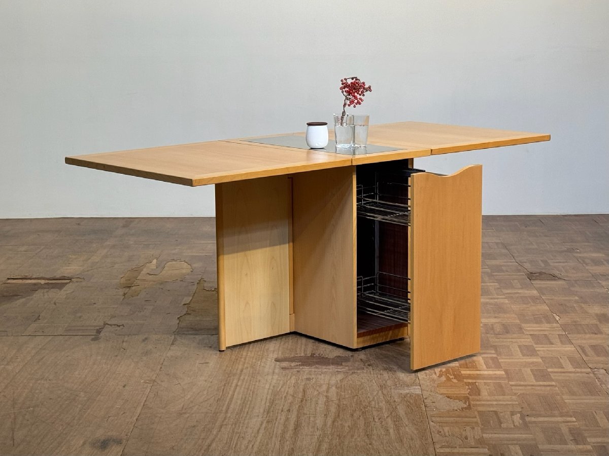 os01133|デンマーク Skovby チェリー材 マルチバタフライキッチンダイニングテーブル|スコービー アクタス 大塚家具 カリモク 北欧モダン拍卖