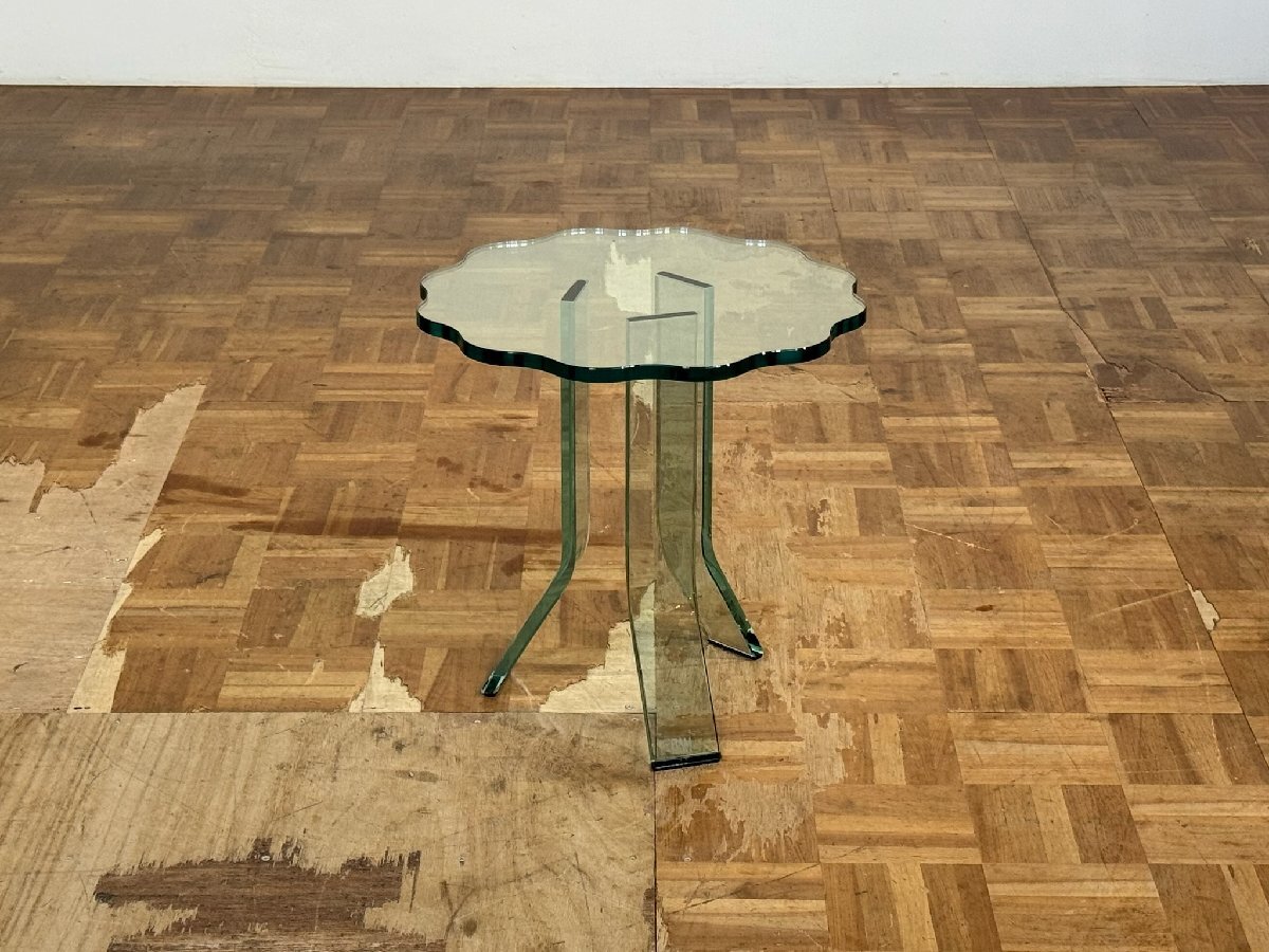 -gs3268|Cassina ixc. FIAM Italia 名作 Donny Lane SHELL/シェル フラワーガラスサイドテーブル|フィアムイタリア カッシーナ 大塚家具拍卖