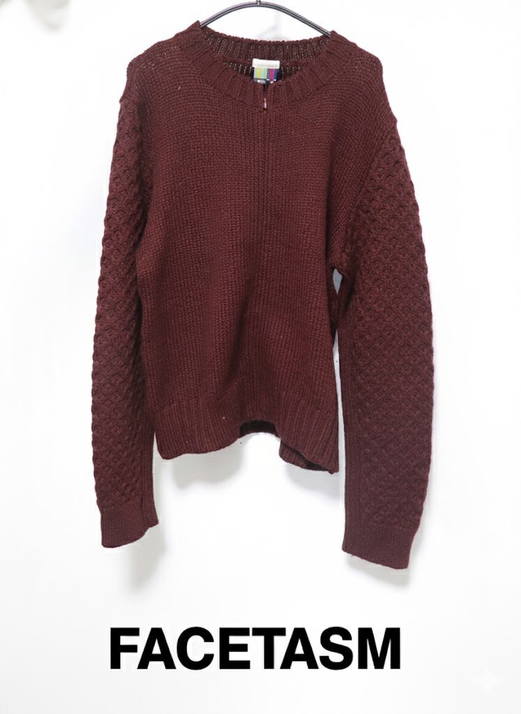FACETASM ファセッタズム 新品メンズニットLサンプル拍卖