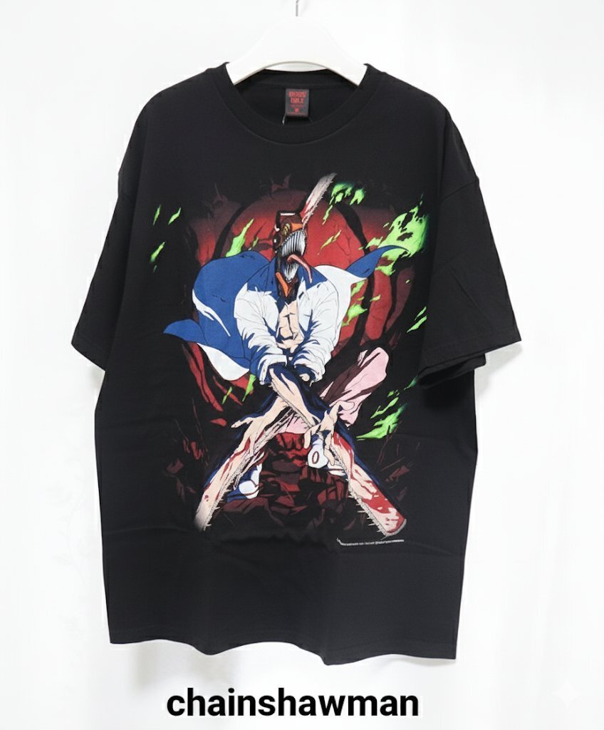 新品チェンソーマン×GEEKS RULE TシャツXLシルクスクリーン拍卖
