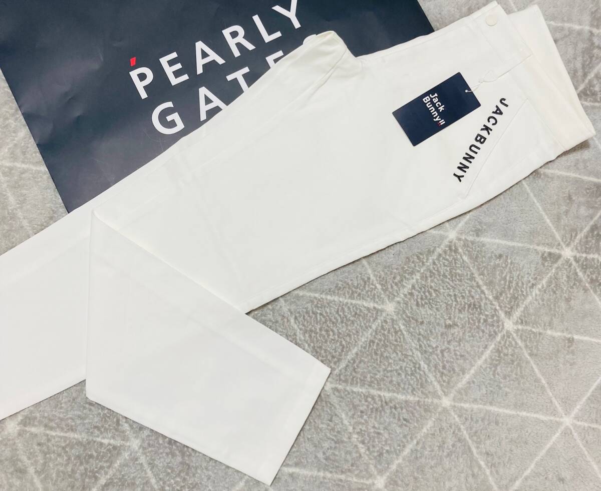 新品 パーリーゲイツ ジャックバニー 2WAYコットンストレッチパンツ(5)サイズL/白 PEARLY GATES JACK BUNNY 2025年モデル拍卖