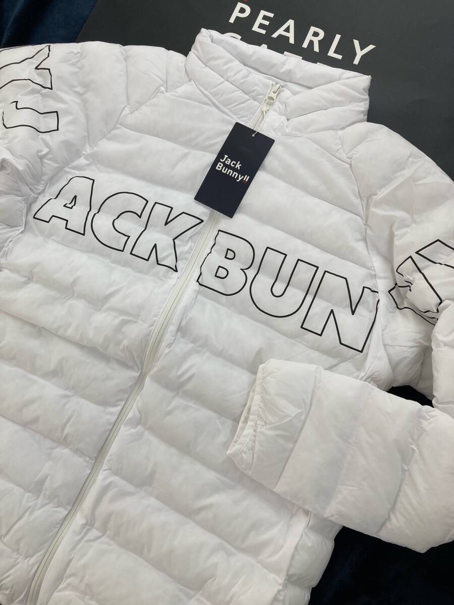 新品 パーリーゲイツ ジャックバニー ナイロンタフタ袋織 中綿ブルゾン(4)サイズM/白 JACK BUNNY拍卖