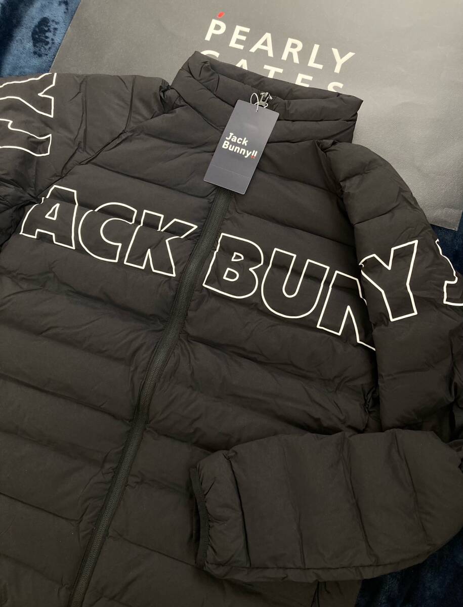 新品 パーリーゲイツ ジャックバニー ナイロンタフタ袋織 中綿ブルゾン(4)サイズM/黒 JACK BUNNY拍卖