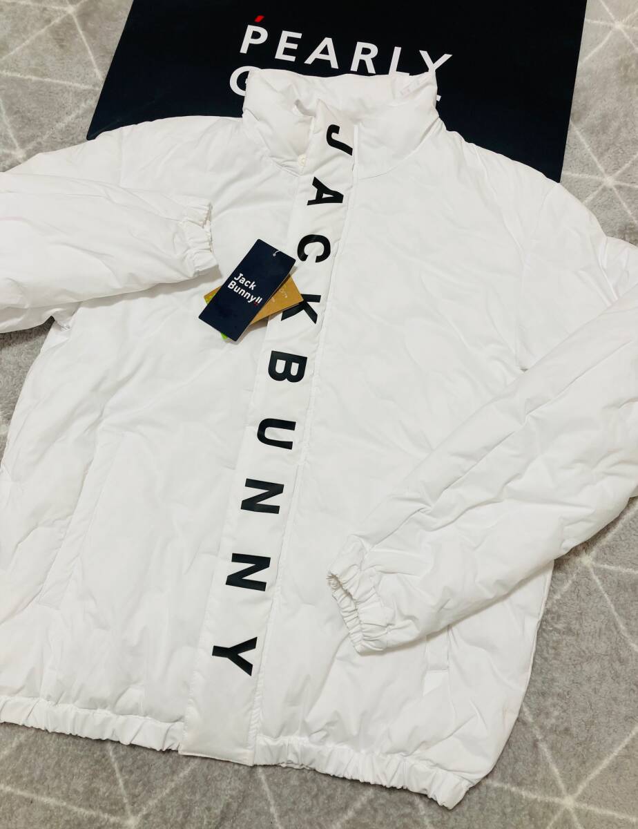 新品 パーリーゲイツ ジャックバニー ETHERMALOFT リサイクル袋織中綿ジャケット(6)サイズLL/白 PEARLY GATES JACK BUNNY拍卖
