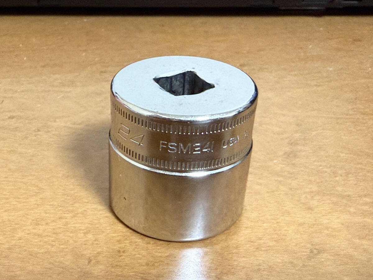 Snap-on スナップオン 3/8SQシャローソケット (6角) 24mm (FSM241)拍卖