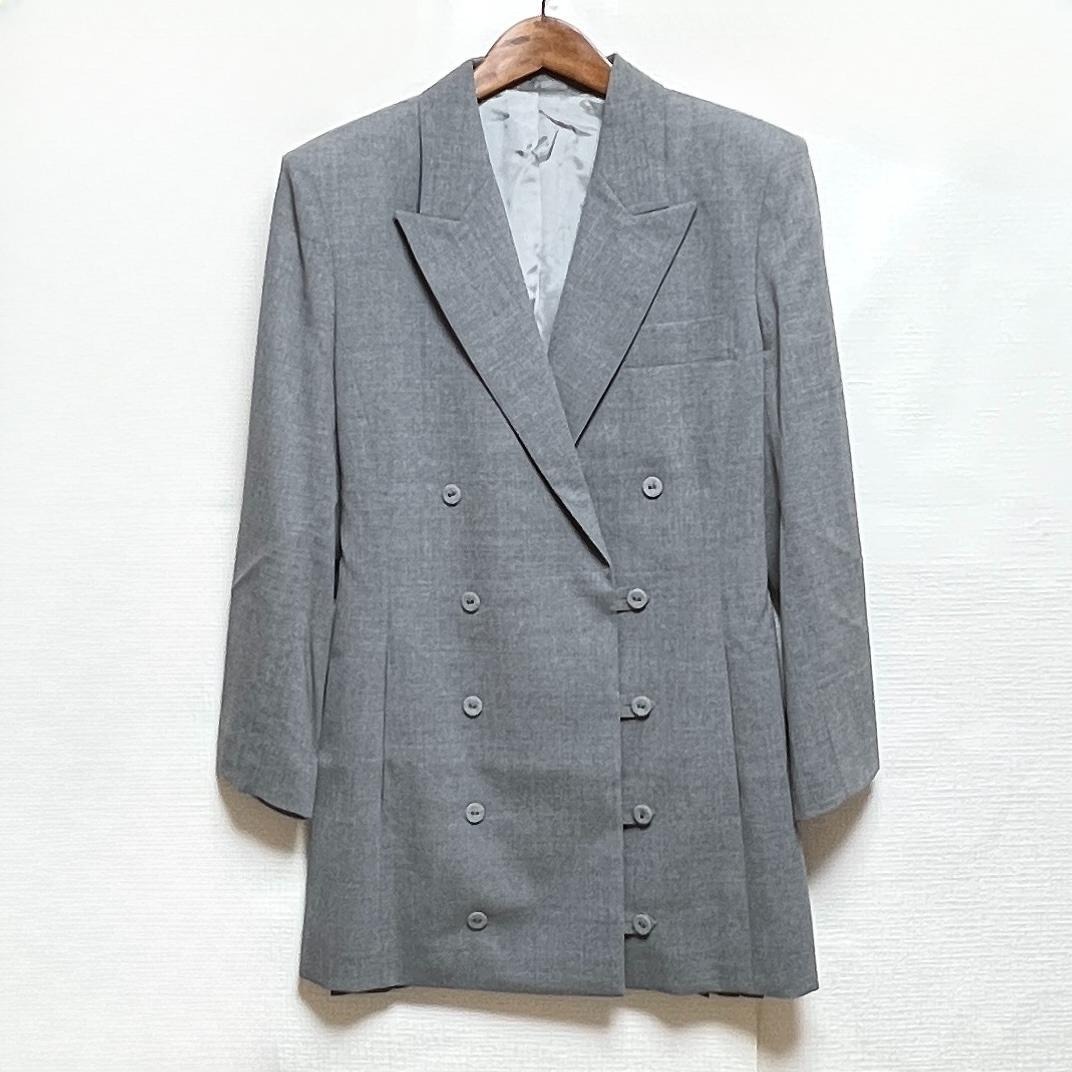 即決 トクコ プルミエ ヴォル TOKUKO 1er VOL ジャケット グレー系 背面プリーツ サイズ9 ゆうパック可 (948356)拍卖