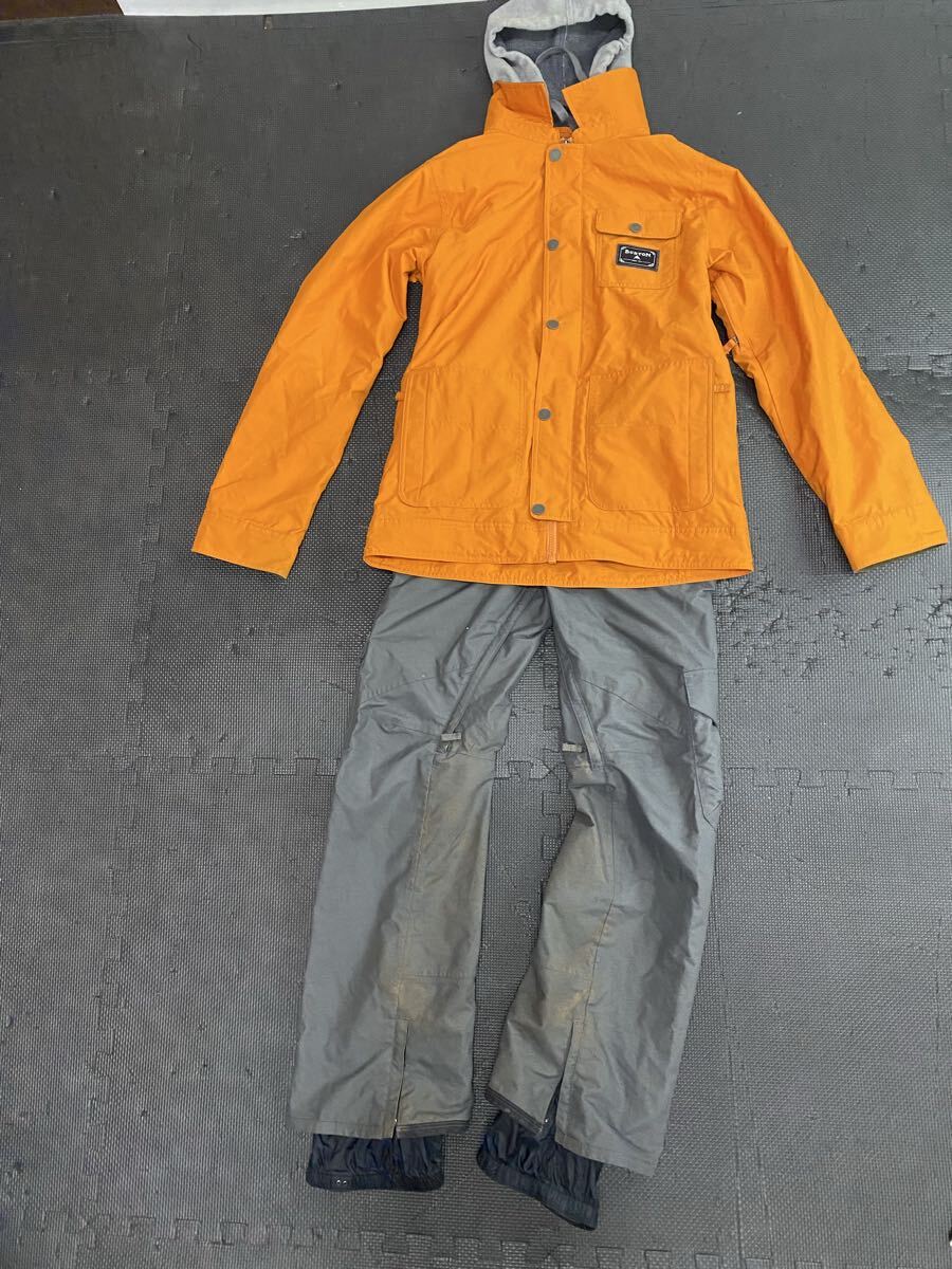 ☆ BURTON バートン Sサイズ メンズスノーボードジャケットウェアー 上下セット スキーウェア拍卖