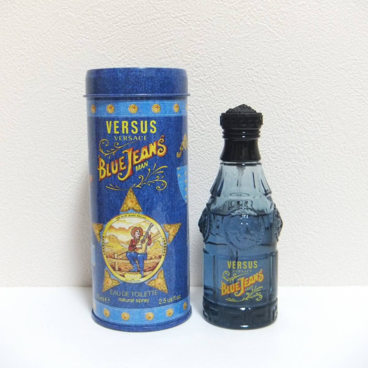 昨年購入☆VERSACE ヴェルサーチ☆BLUEJEANS ブルージーンズ 75ml EDT オーデトワレ SP スプレー 香水 フレグランス拍卖