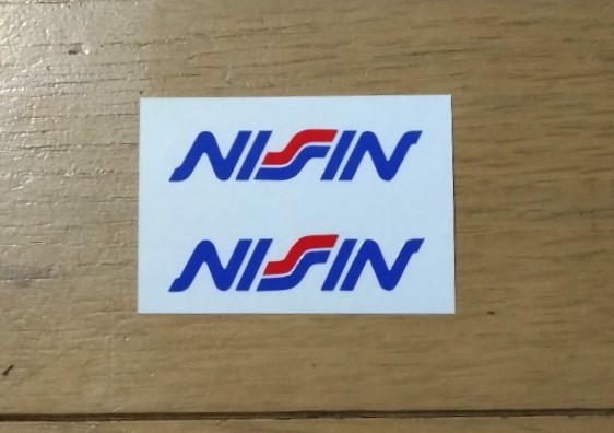 NISSINキャリパーステッカー・小ブルー 2枚セット!! ニッシン拍卖