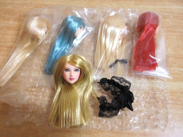 2B2-3「★1円~ カスタムドール ヘッド カスタムヘッド まとめて 5点セット」ドール/ヘッド/オビツ/ボークス/アゾン ドールヘッド 現状品拍卖