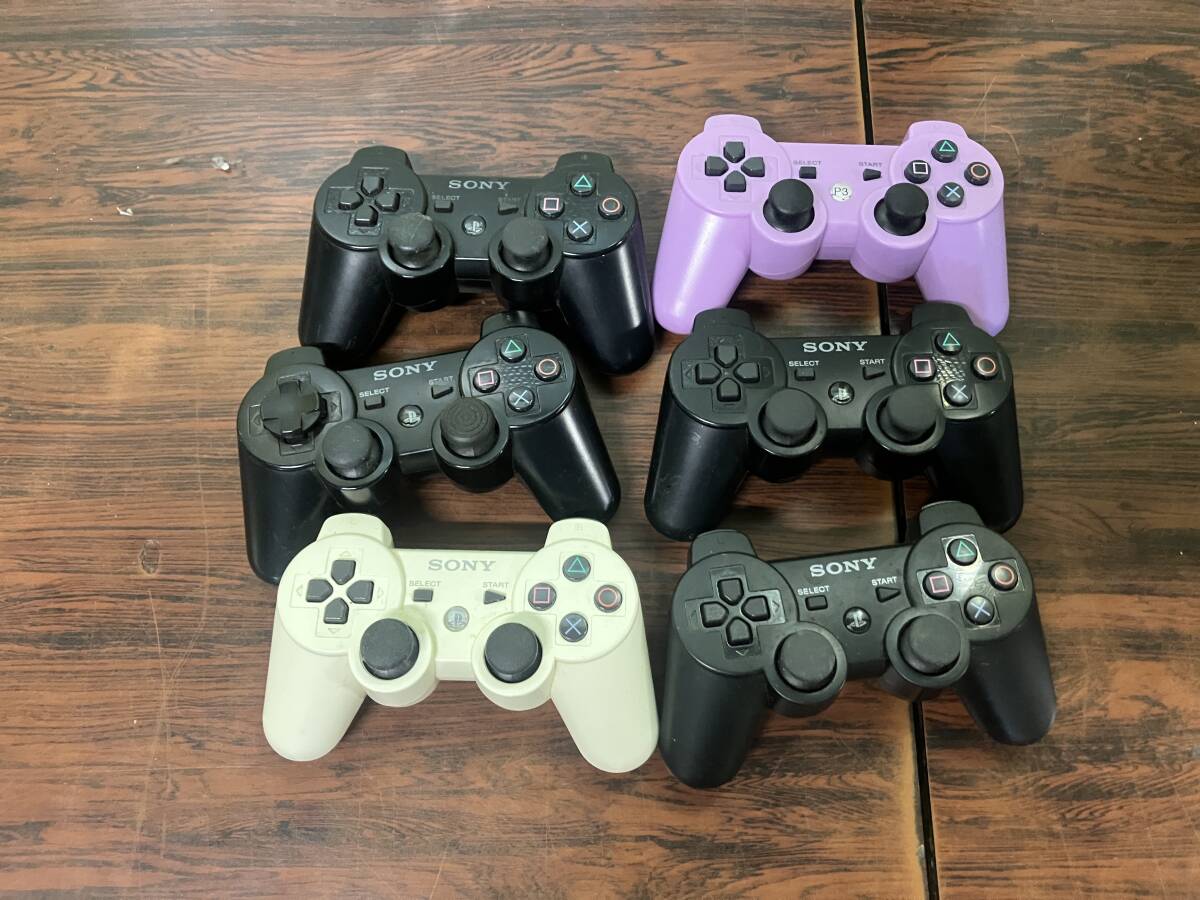 SONY Playstation PS3 6controllers working ソニー プレステ PS3 コントローラ 6台 動作品あり G782T拍卖