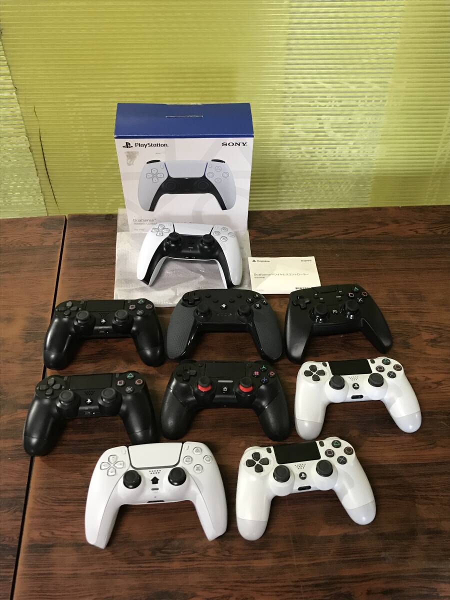 SONY Playstation PS4 PS5 9controllers working ソニー プレステ PS4 PS5 コントローラ 9台 動作品あり G933D2拍卖