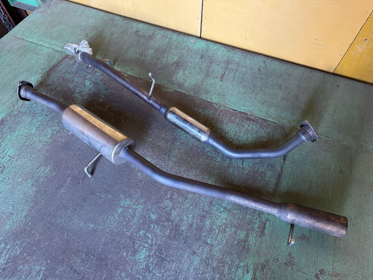 ジムニー JA22 ハードギア製 ステンレスマフラー チャンバー付き フロントパイプ セット拍卖