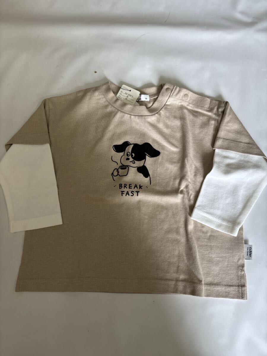 新品 クラウディ CLOUDY,FINE LATER 長袖Tシャツ 90拍卖
