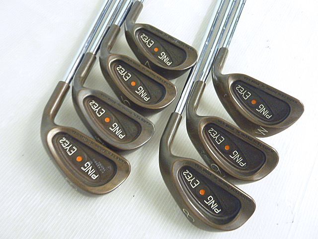 T716 ピン PING EYE 2 アイアン 7本セット #3,4,6,7,8,9,W スチールシャフト KARSTEN オレンジドット ゴルフ クラブ GOLF拍卖