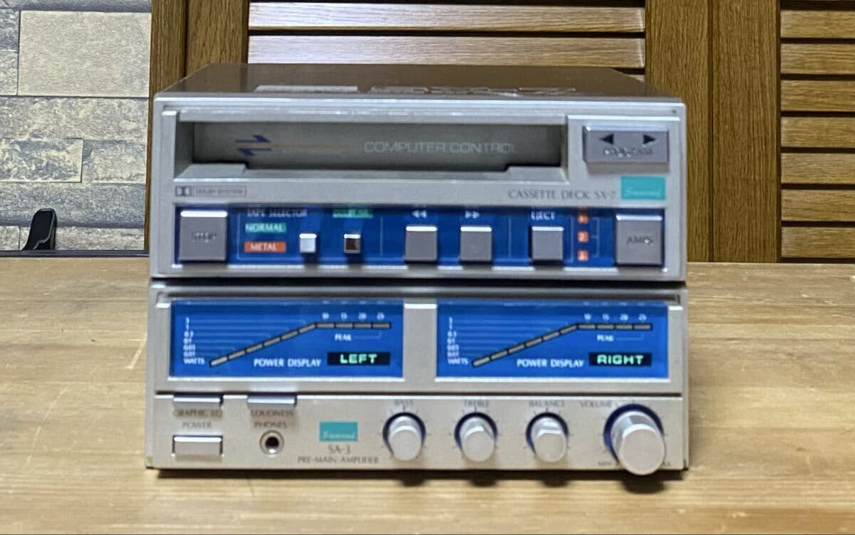 極希少 サンスイ SX-7 カセットデッキ SA-3 プリメインアンプ SANSUI カーコンポ拍卖