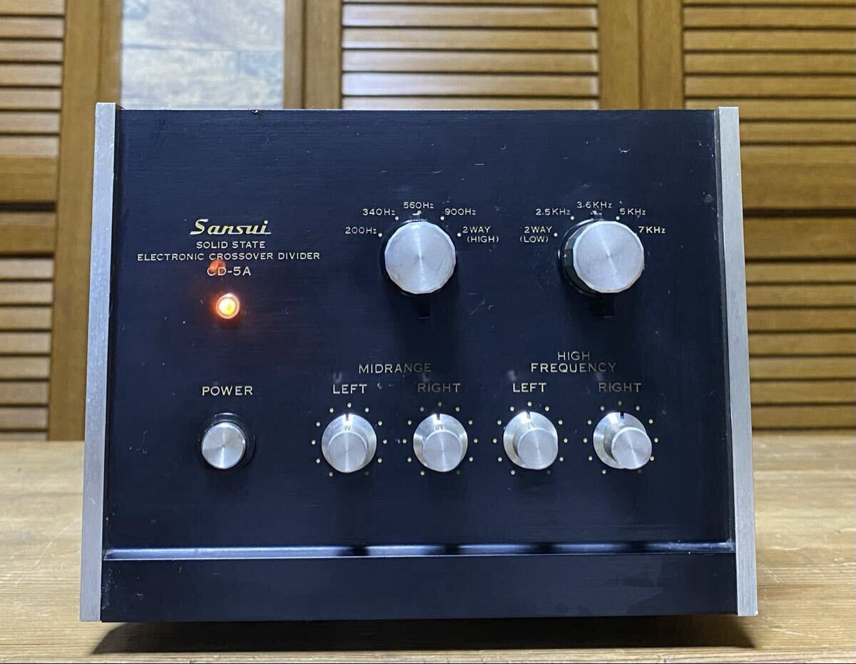 サンスイ CD-5A チャンネルデバイダー SANSUI クロスオーバー チャンデバ拍卖