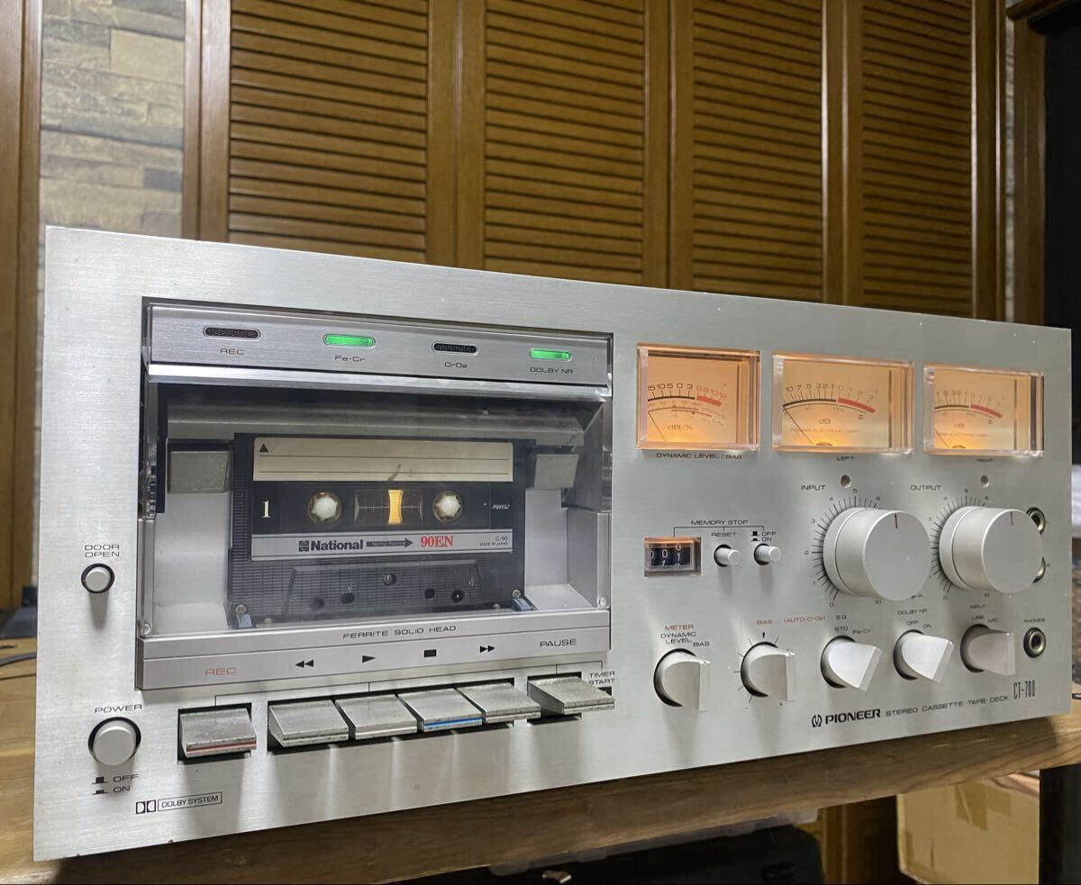 パイオニア CT-700 ステレオカセットデッキ 動作確認済み 美品 Pioneer テープデッキ拍卖