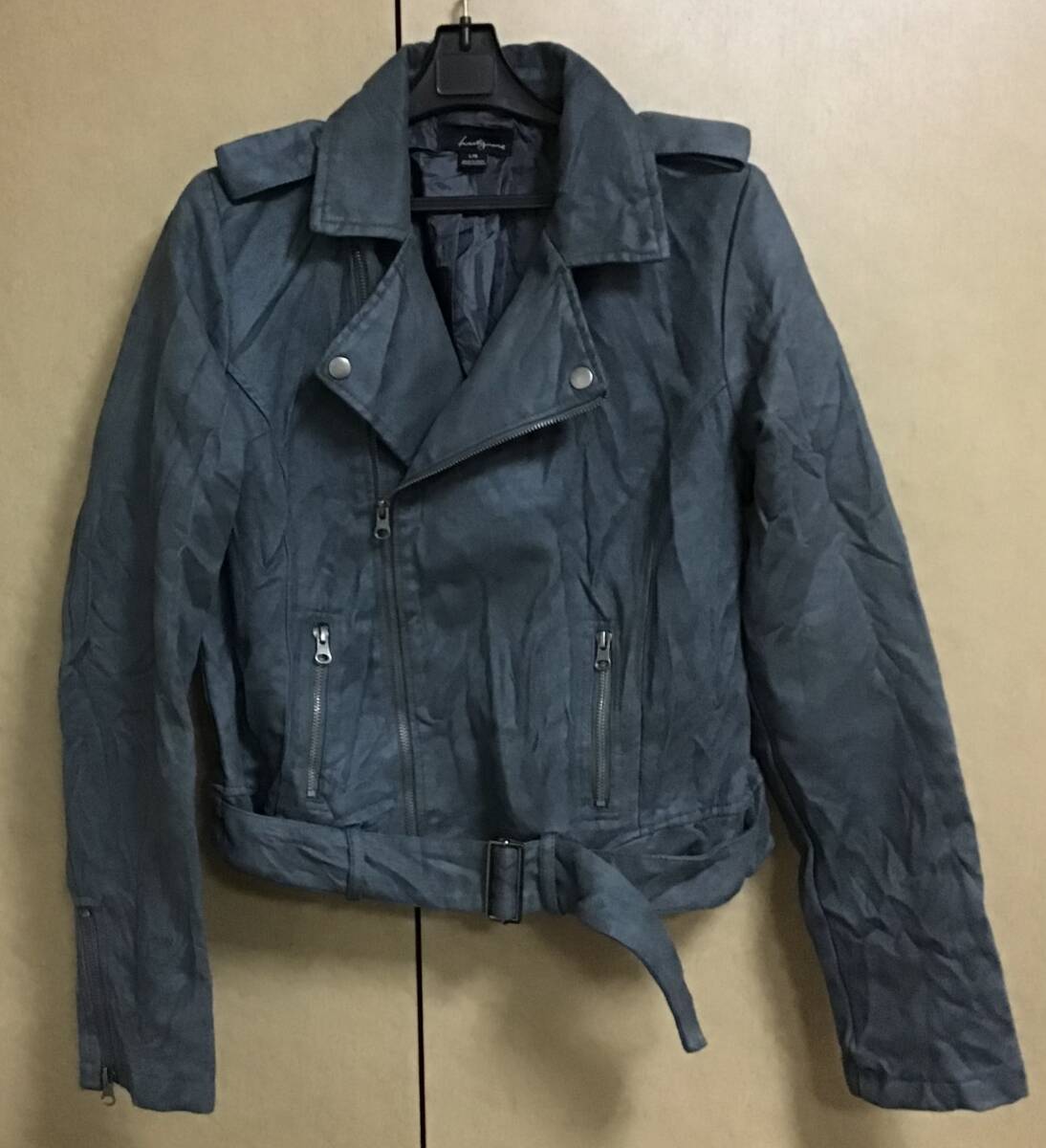 即決!Forever21(フォーエバー)◆シワ加工◆ライダースジャケット◆拍卖