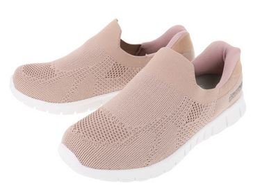 ハンズフリー 秒で履けるスリッポン 24.5 ピュアウォーカー PW1502 PK 婦人 レディース スニーカー ウォーキングシューズ 施設 介護 履き拍卖