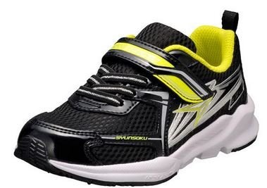 痛くない幅広 ウルトラワイド 3E 22.0 瞬足 JC155 BKYL アキレス シュンソク EEE 子供靴 男の子 キッズ ジュニア 通学 園児 通園 保育園拍卖