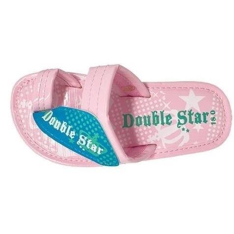 走っても脱げにくい 24.0 ダブルスター 7536 PK ユビ付き 指付き ゆび付き ビーチ サンダル キッズ チャイルド ビーサン ベンハー つっかけ拍卖