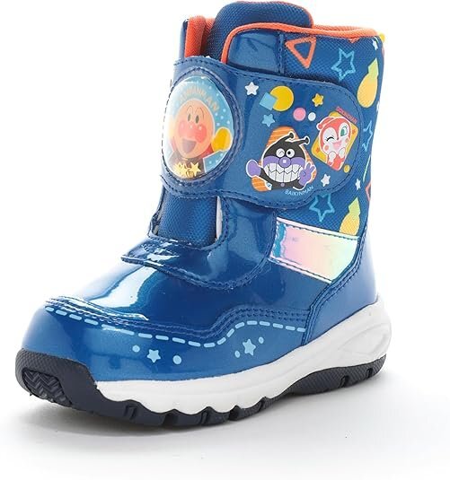 防水 防寒 滑りにくい防滑底 17.0 ムーンスター アンパンマン WC037E bu 子供 キッズ ウインター ブーツ 女の子 ベビーシューズ 赤ちゃん拍卖