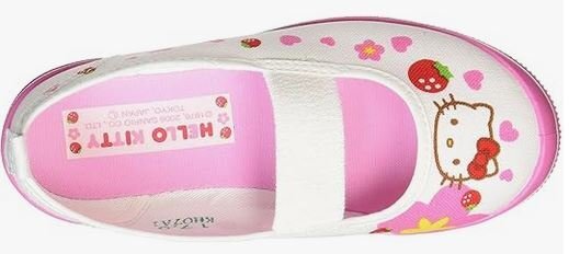 即決 18.0cm ハローキティーS02 PK 日本製 バレエ シューズ 子供 キッズ スニーカー キャラクター バンド バレー 保育園 上履き 園児拍卖