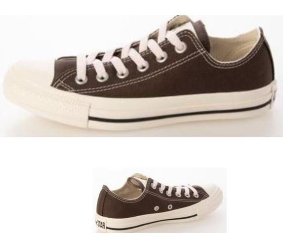 即決 23.0cm CONVERS ALLSTAR コンバース オールスター PC OX ブラウン/ピンク 婦人 レディース スニーカー ローカット バッシュー拍卖