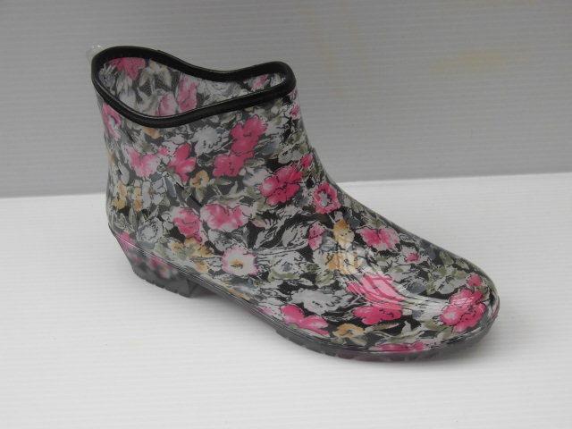 完全防水 S Charming チャーミング CM781 Pフラワー 日本製 ショート レイン シューズ ブーツ 婦人 レディース 長靴 ガーデニング 雨靴拍卖
