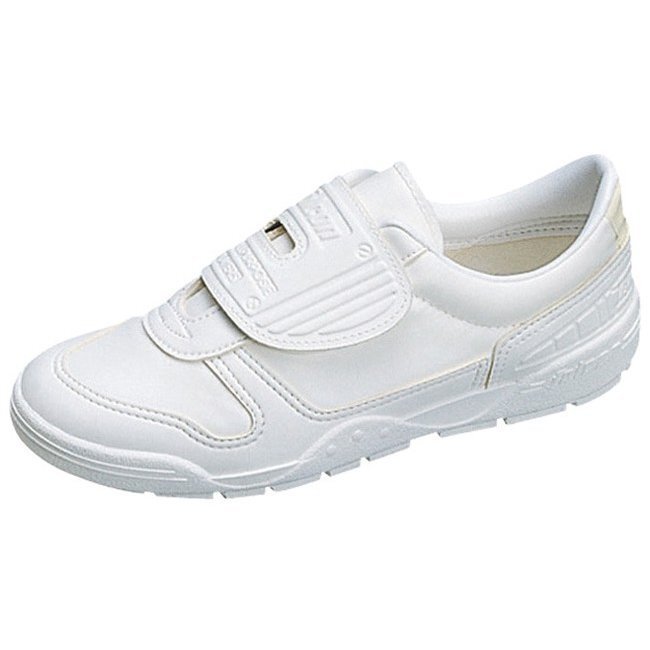 痛くない 柔らかヌレに強い合皮 23.5 日本製 ムーンスター ファルコン スクールセーフ FC04 白 子供 スニーカー 通学 通園 上履き 園庭履き拍卖