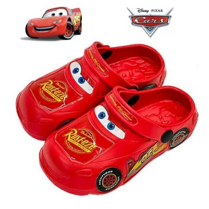 防水 前かぶり つま先カバー 18.0 DS7260 レッド 超軽量 ディズニー カーズ マックイーン クロッグ サボ ベビー キッズ サンダル つっかけ拍卖