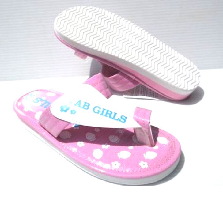 水濡れOK!ユビ付き 指付き ゆび はなお 付き ビーチ サンダル 23.0 AB GIRLS 1111 ピンク キッズ チャイルド 女の子 ビーサン つっかけ拍卖
