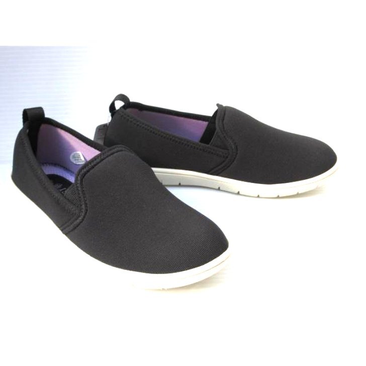 即決 LL パンジー 2103 黒 柔らかストレッチ かかと踏める 婦人 レディース カジュアル シューズ スニーカー サイドゴア スリッポン拍卖