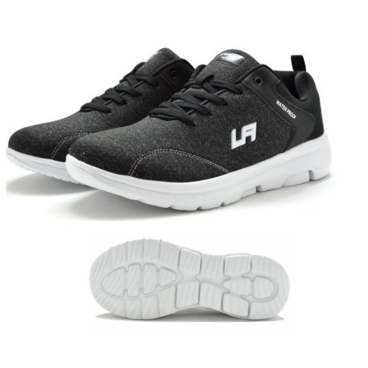 超軽量195g 防水設計 26.0cm ラーキンス LARKINS L682 黒 雨の日 雨降り用 ウォーキングシューズ 紳士 メンズ スニーカー 通勤 通学 紳士靴拍卖