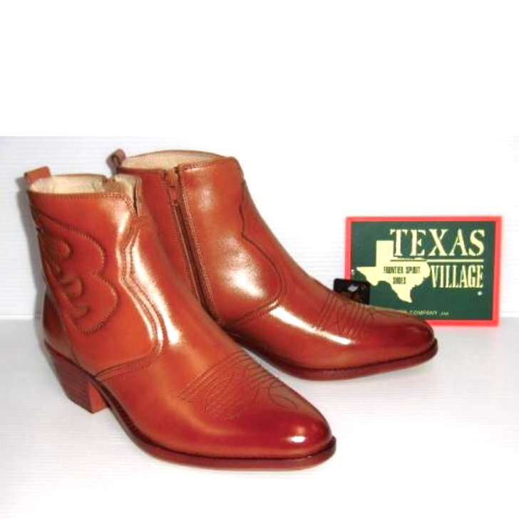 即決 大きいサイズ 28.0 TEXAS VILLAGE 5521K キャメル 本革 3E 日本製 テキサス ヴィレッジ 撥水加工 紳士 靴 メンズ ウエスタン ブーツ拍卖